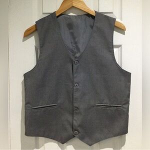 Inspire Business Classic V-Neck Gray Suit Vest